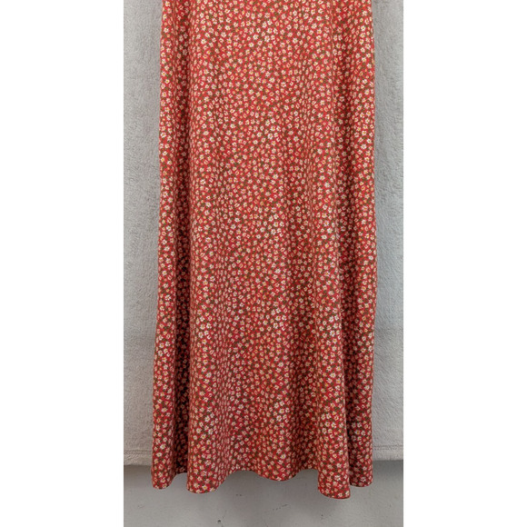 Free People Red Floral Midi Dress - Picture 3 of 8
